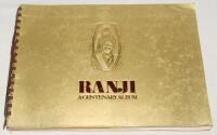 ‘Ranji. A Centenary Album’. Vasant Raiji, Bombay 1972. Original decorative gold boards. Some wear to and creasing to boards, otherwise in good condition