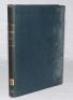 ‘Cricket: A Weekly Record of the Game’. 1889. Volume VIII numbers 200-229, 24th January- 27th December 1889. Bound in dark blue cloth, gilt title to spine, red speckled page edges. Title and contents pages to front. Lacking original wrappers. Complete wit