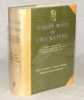 ‘Who’s Who of Cricketers’. Philip Bailey, Philip Thorn and Peter Wynne-Thomas. London 1984. Dustwrapper. Signed to the player entries by over sixty players. Signatures include Appleyard, Arnold, E. Barlow, Bill Bowes, G. Evans, Graveney, Greatbatch, Hadle