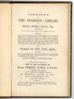 ‘Catalogue of the Sporting Library of Henry Arthur Blyth, Esq. Deceased’. Original catalogue for the auction held by Christie, Manson & Woods, 14th March 1901 ‘and the following day’. 413 lots listed with prices realised annotated in pencil. Cricket book