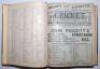 ‘Cricket: A Weekly Record of the Game’. 1900. Volume XIX numbers 530-559, 25th January- 20th December 1900. Nicely bound in modern quarter leather, gilt title and raised bands to spine, with original wrappers retained for all issues. Title and contents pa - 2