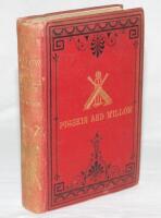 ‘Pigskin and Willow with other Sporting Stories’. Byron Webber. London. Single volume edition of 1883. Original decorative red cloth with gilt titles and emblems to front and spine. Bookplate of Hampshire C.C.C. to inside front cover. Padwick 6131. Minor 