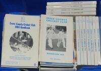 Essex C.C.C. handbooks/ annuals 1962-2013. A good run of fifty six official handbooks for seasons 1962-1966, 1968-1976, 1980-2011 and 2013. Some duplication. G/VG