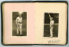 Autograph book early 1920s. Small autograph album comprising twenty nine real photograph cigarette cards laid down to pages, including Godfrey Phillips and J.E. Pattreiouex series. - 9