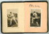 Autograph book early 1920s. Small autograph album comprising twenty nine real photograph cigarette cards laid down to pages, including Godfrey Phillips and J.E. Pattreiouex series. - 10