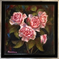 Pink Roses by Rusudana Glonti