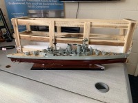 Wooden Model Boat - Admiralty ship HMS Hood