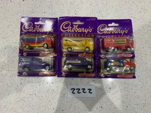6 x Majorette Cadbury&acirc;&euro;&trade;s collection