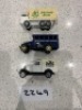 3 x unboxed models
