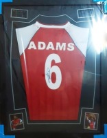 Tony Adams Signed And Framed Arsenal Fc Shirt Certificate of Authenticity