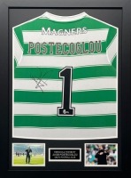 Ange Postecoglou Signed And Framed Celtic Fc Shirt Certificate of Authenticity