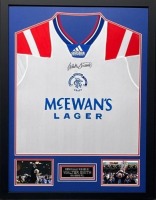Walter Smith Signed And Framed Rangers Fc Shirt Certificate of Authenticity