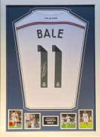 Gareth Bale Signed An Dframed Real Madrid Shirt Certificate of Authenticity