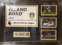Daniel James Signed And Framed Leeds United Street Sign Certificate of Authenticity