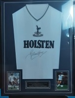 Glenn Hoddle Signed And Framed Tottenham Hotspur Shirt Certificate of Authenticity
