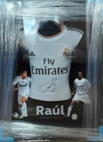 Raul Signed And 3D Framed Real Madrid Shirt Certificate of Authenticity