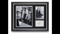 Sir George Martin Signed And Framed Display Certificate of Authenticity