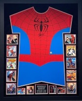 Stan Lee Signed And Framed Spider Man Costume