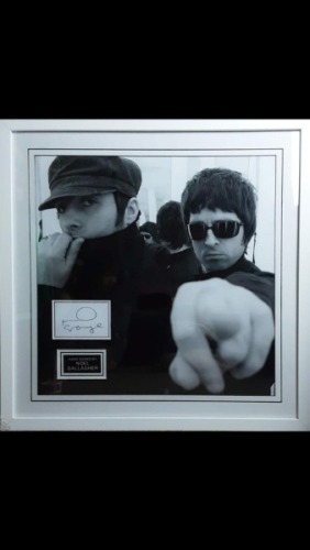 Noel Gallagher Signed Oasis Display Certificate of Authenticity