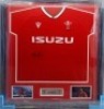 Willis Halaholo Signed And Framed Wales Rugby Shirt Certificate of Authenticity