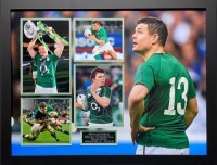 Brian Odriscoll Signed And Framed Ireland Rugby Display Certificate of Authenticity