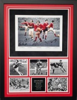 Welsh Legions Signed And Framed Rugby Display By 5 Certificate of Authenticity