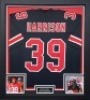 Malik Harrison Signed And Framed Jersey Certificate of Authenticity