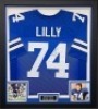 Bob Lilly Signed And Framed Nfl Jersey Certificate of Authenticity