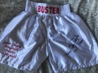 Buster Douglas Igned Shorts Certificate of Authenticity