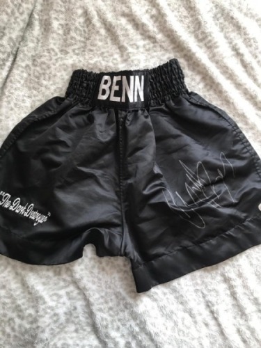 Jake La Motta Signed Boxing Shorts Certificate of Authenticity