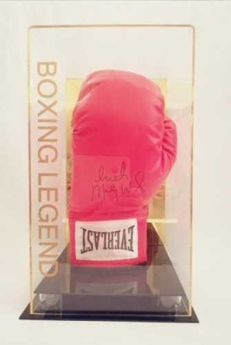 Irish Mickey Ward Signed Glove In A Perspex Display Certificate of Authenticity