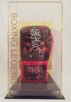 Tyson Fury Fight Poster Signed Glove In A Perspex Display Certificate of Authenticity