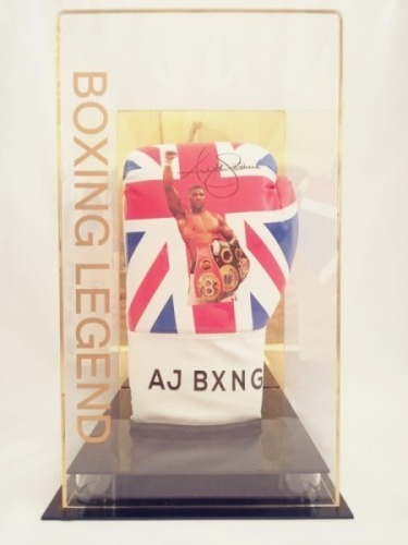 Anthony Joshua Signed Glove In A Perspex Display Certificate of Authenticity