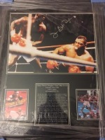 James Buster Douglas Signed And Framed Display Certificate of Authenticity