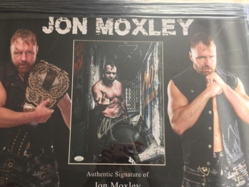 Jon Moxley Signed And Framed Wrestling Display Certificate of Authenticity