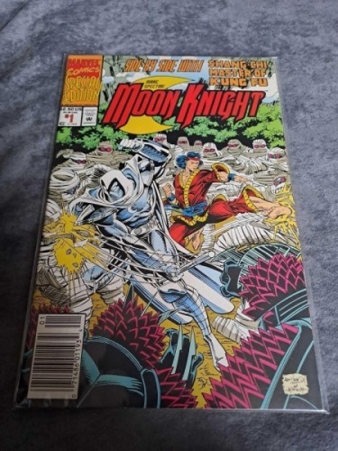 Marvel Comics, Moon Knight side by side with shang chi master of kung fu #1