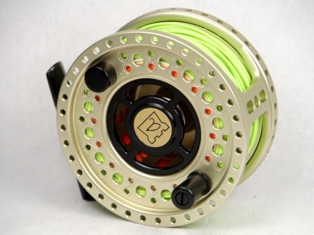 A Hardy MLA 325 trout fly reel, limited edition no. 084, gold
