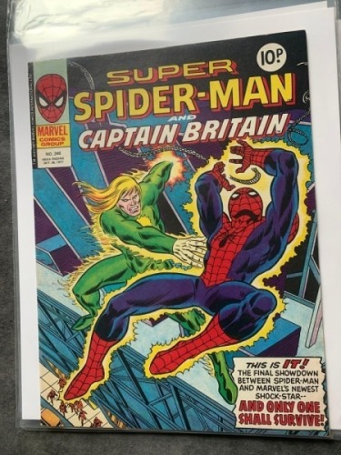 Marvel Comics Group, Super Spider-Man and Captain Britain (4 Issues in this Lot)
