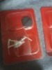 3 Lord of the Rings minatures, includes 1 plastic glue 1 paint brush set and 2 painting handles - 3
