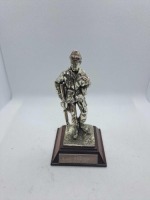 5 x Royal Hampshire & English Minitures Pewter & Silver Plated Figures, See Description for more information.