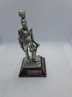 5 x Royal Hampshire & English Minitures Pewter & Silver Plated Figures, See Description for more information.