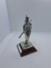 5 x Royal Hampshire & English Minitures Pewter & Silver Plated Figures, See Description for more information. - 7