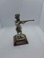 5 x Royal Hampshire & English Minitures Pewter & Silver Plated Figures, See Description for more information.
