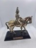 Royal Hampshire Art Foundry the blues and royals pewter with golden tint sword needs fixing (RARE)