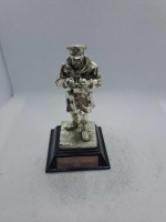 5 x Royal Hampshire & English Minitures Pewter & Silver Plated Figures, See Description for more information.