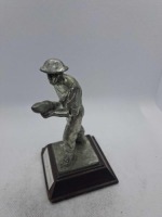 5 x Royal Hampshire & English Minitures Pewter & Silver Plated Figures, See Description for more information.
