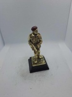 5 x Royal Hampshire & English Minitures Pewter & Silver Plated Figures, See Description for more information.