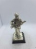 5 x Royal Hampshire & English Minitures Pewter & Silver Plated Figures, See Description for more information. - 7