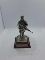 5 x Royal Hampshire & English Minitures Pewter & Silver Plated Figures, See Description for more information.