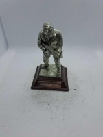 5 x Royal Hampshire & English Minitures Pewter & Silver Plated Figures, See Description for more information.